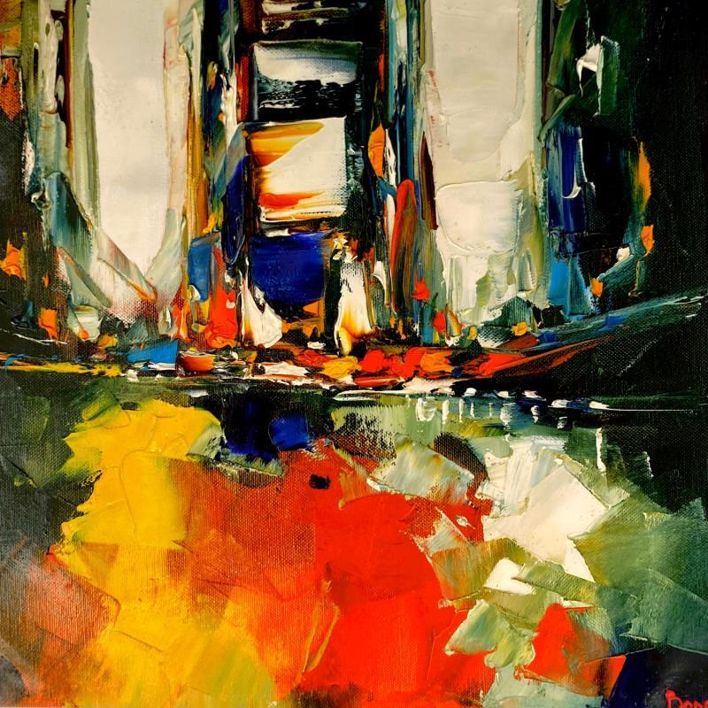 Peinture COLORFULL TIME par Bond Tetiana | Tableau Figuratif Urbain Huile