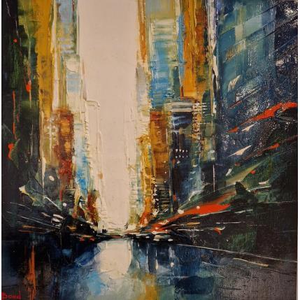 Painting ATMOSPHERE by Bond Tetiana | Painting Figurative Oil Urban