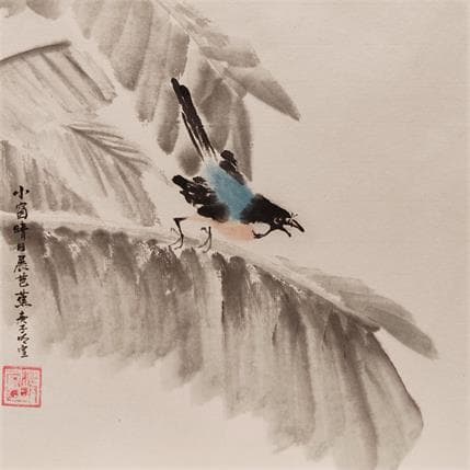 Peinture Musa Basjoo par Du Mingxuan | Tableau Figuratif Aquarelle Animaux, Paysages