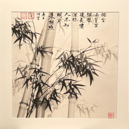 Peinture Bambous par Du Mingxuan | Tableau Figuratif Aquarelle Paysages