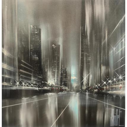 Peinture how the city shine for you par Guillet Jerome | Tableau Figuratif Acrylique, Huile Urbain