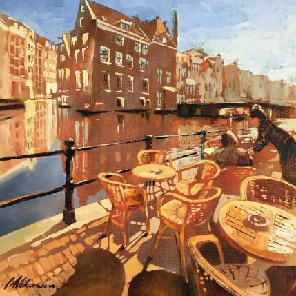 Peinture Time to relax par Niko Marina  | Tableau Figuratif Huile Urbain