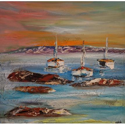 Peinture Douceurde vivre par Shahine | Tableau Figuratif Huile Paysages