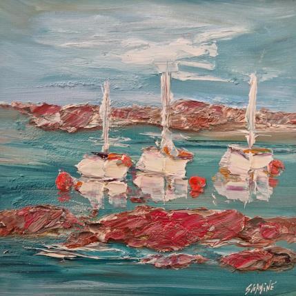 Peinture Vacances par Shahine | Tableau Figuratif Huile Paysages