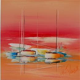 Peinture Couleurs d'été par Munsch Eric | Tableau Figuratif Acrylique Marine