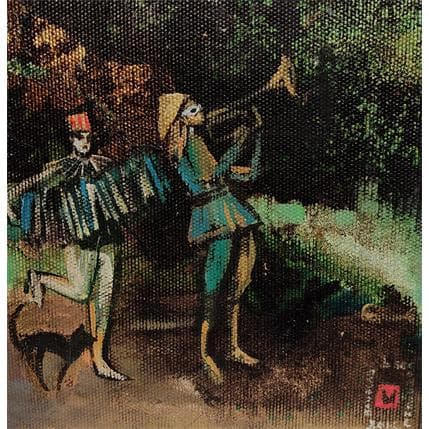 Painting LES EVENTAILS by Machi | Painting Figurative Acrylic, Oil Life style