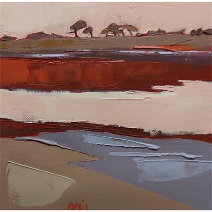 Peinture Soir d'automne par PAPAIL | Tableau Figuratif Huile Paysages