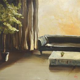 Gemälde Apple von Vinnie | Gemälde Figurativ Öl Alltagsszenen