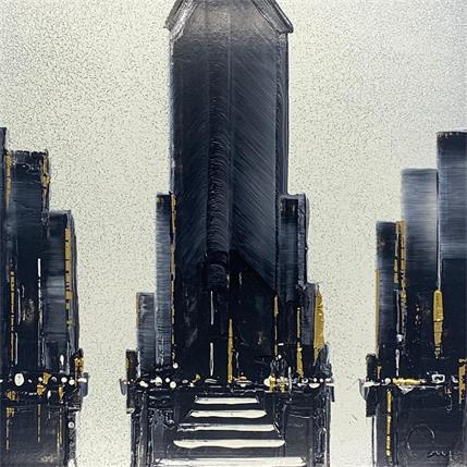 Peinture Flat iron par Rey Julien | Tableau Figuratif Acrylique Urbain