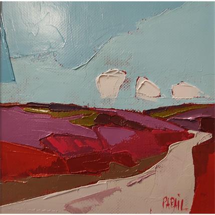 Peinture Le chemin qui serpente par PAPAIL | Tableau Figuratif Huile Paysages