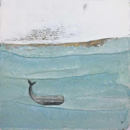 Peinture Sea of love par Roma Gaia | Tableau Figuratif Acrylique Minimaliste