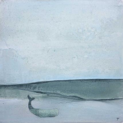 Peinture Ad occhi chiusi par Roma Gaia | Tableau Abstrait Minimaliste