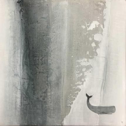 Peinture Night swimming par Roma Gaia | Tableau Abstrait Minimaliste