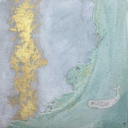 Peinture La luna nuova par Roma Gaia | Tableau Abstrait Minimaliste