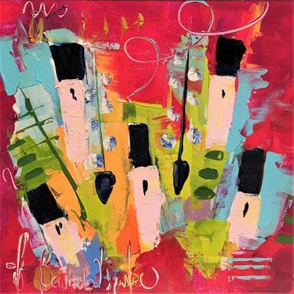 Peinture UNE ETINCELLE DE VIE par Bastide d´Izard Armelle | Tableau Abstrait Acrylique Paysages