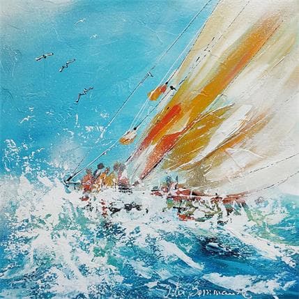 Peinture Contre poids par Ortis-Bommarito Nicole | Tableau Figuratif Acrylique Marine