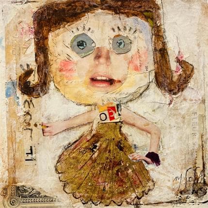 Peinture La danseuse par De Sousa Miguel | Tableau Art Singulier Scènes de vie