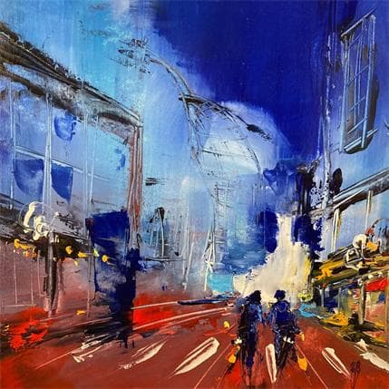 Painting Un Virée d´un soir by Raffin Christian | Painting Figurative Acrylic, Oil Life style