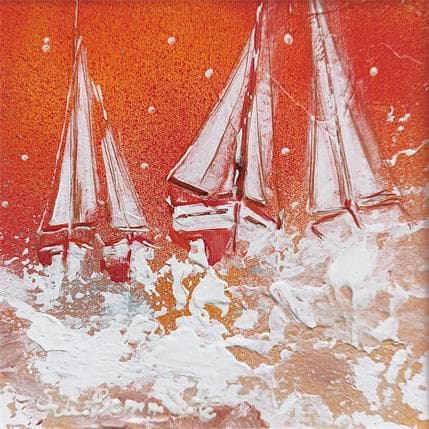 Painting Mirage by Ortis-Bommarito Nicole | Painting Figurative Acrylic Marine