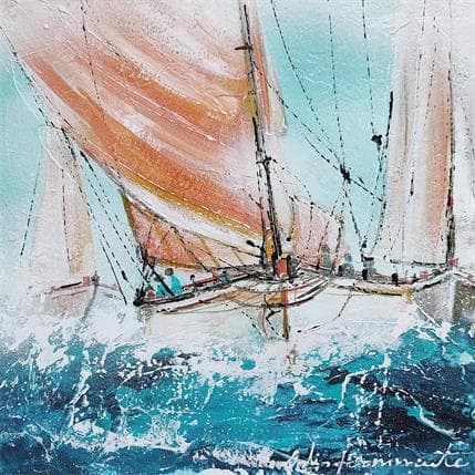 Peinture Compet par Ortis-Bommarito Nicole | Tableau Figuratif Acrylique Marine