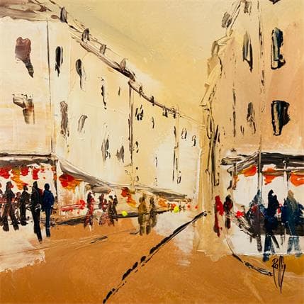 Painting Rue plaisir by Raffin Christian | Painting Figurative Acrylic, Oil Life style