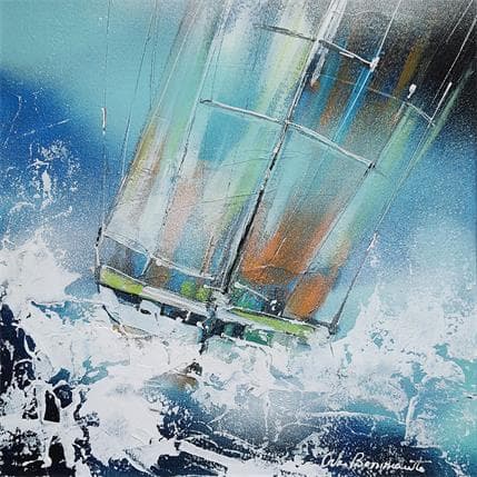 Peinture Dans le brouillard par Ortis-Bommarito Nicole | Tableau Figuratif Acrylique Marine