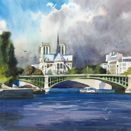 Peinture ST 05 par Khodakivskyi Vasily | Tableau Figuratif Aquarelle Urbain
