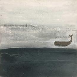 Painting Quarter past midnight by Roma Gaia | Painting Abstract Minimalist