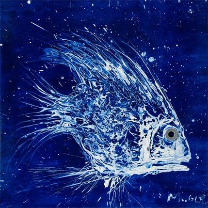 Peinture Piscis rapidus par Moogly | Tableau Art Singulier Acrylique animaux