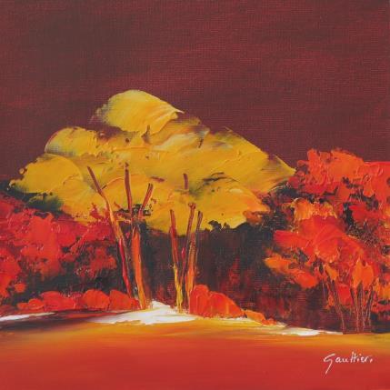 Peinture En foret 01 par Gaultier Dominique | Tableau Figuratif Huile Paysages