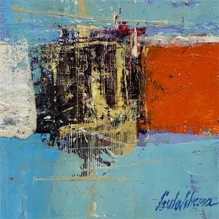 Peinture Partida par Silveira Saulo | Tableau Abstrait Acrylique Minimaliste