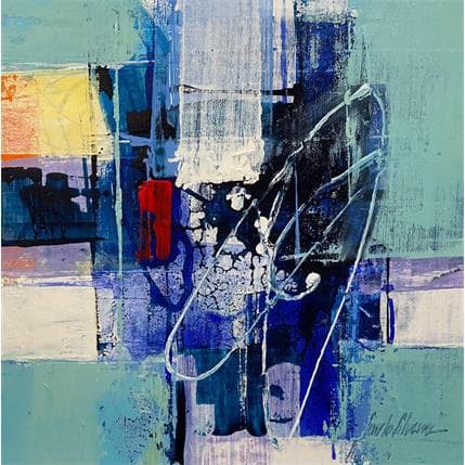 Peinture Existência N36 par Silveira Saulo | Tableau Abstrait Acrylique Minimaliste