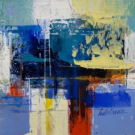 Peinture Promessa par Silveira Saulo | Tableau Abstrait Acrylique Minimaliste