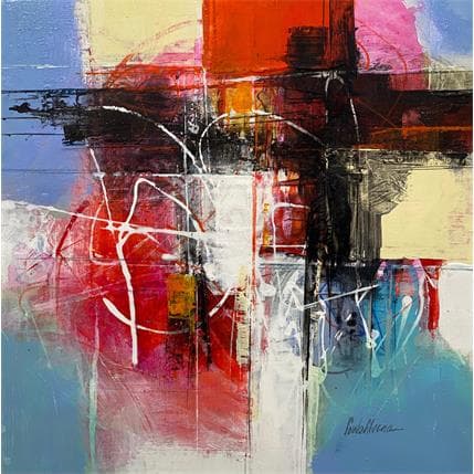 Peinture Retorno par Silveira Saulo | Tableau Abstrait Acrylique Minimaliste