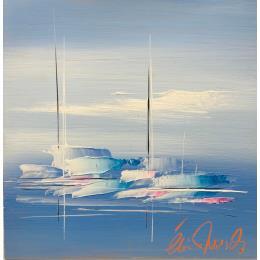 Pintura L'instant  épuré - The clean moment por Munsch Eric | Pintura Figurative Oil Marine