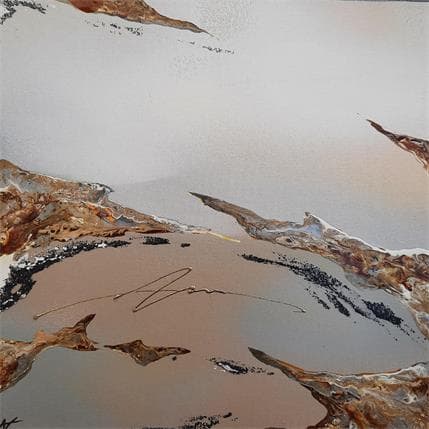 Peinture C561 par Naen | Tableau Abstrait Acrylique minimaliste