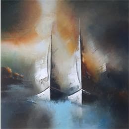 Painting Togetherness by Lundh Jonas | Painting Figurative Acrylic Marine