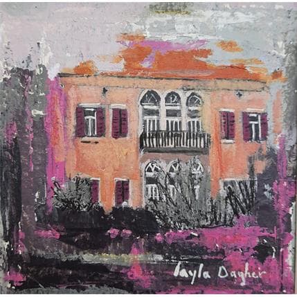 Painting Bachoura II by Dagher Leyla | Painting Figurative Urban