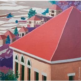 Peinture Basskinta par Chammas Fady | Tableau Figuratif Aquarelle Urbain