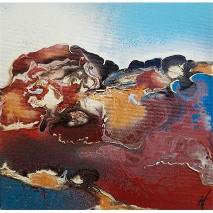 Peinture C668 par Naen | Tableau Abstrait Acrylique minimaliste