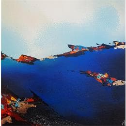 Painting No Title by Naen | Painting Abstract Acrylic Minimalist