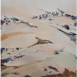 Peinture No Title 7 par Naen | Tableau Abstrait Acrylique minimaliste