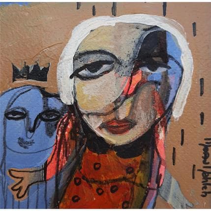 Painting No Title 8 by Nahleh Mona | Painting Figurative Acrylic Portrait