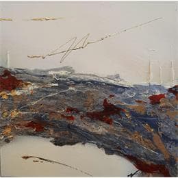 Peinture C426 par Naen | Tableau Abstrait Acrylique minimaliste