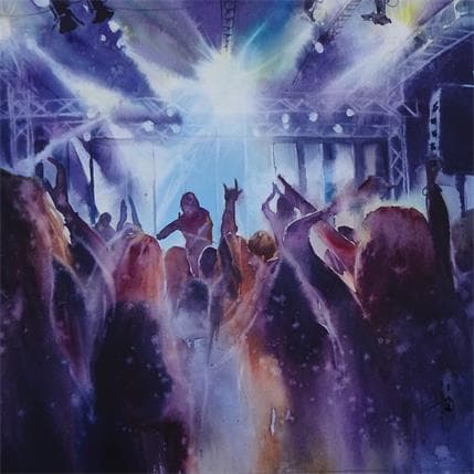 Peinture 21 Juin par Abbatucci Violaine | Tableau Figuratif Aquarelle scènes de vie