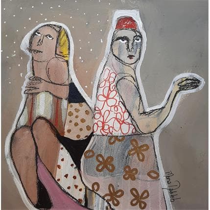 Painting No Title 10 by Nahleh Mona | Painting Figurative Acrylic Portrait