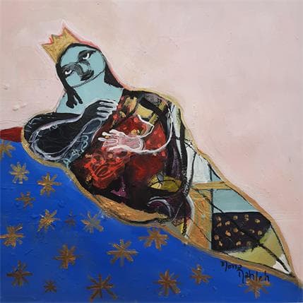 Painting No Title 14 by Nahleh Mona | Painting Figurative Acrylic Portrait