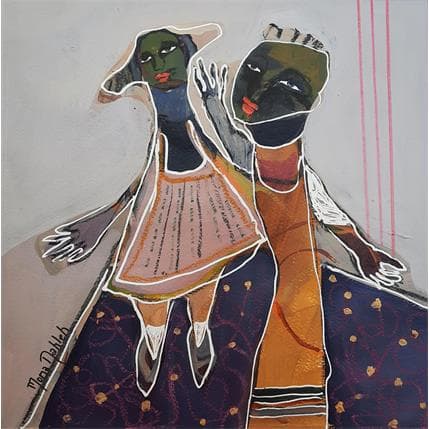 Painting No Title 12 by Nahleh Mona | Painting Figurative Acrylic Portrait