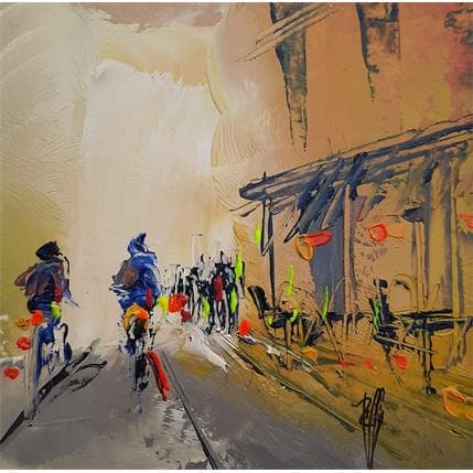 Peinture Terrasse par Raffin Christian | Tableau Figuratif Acrylique, Huile scènes de vie