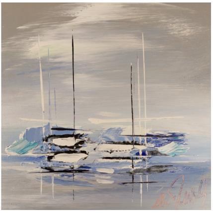 Peinture Yatch Bright Ocean par Munsch Eric | Tableau Figuratif Huile Marine